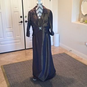 2 piece gown with jacket